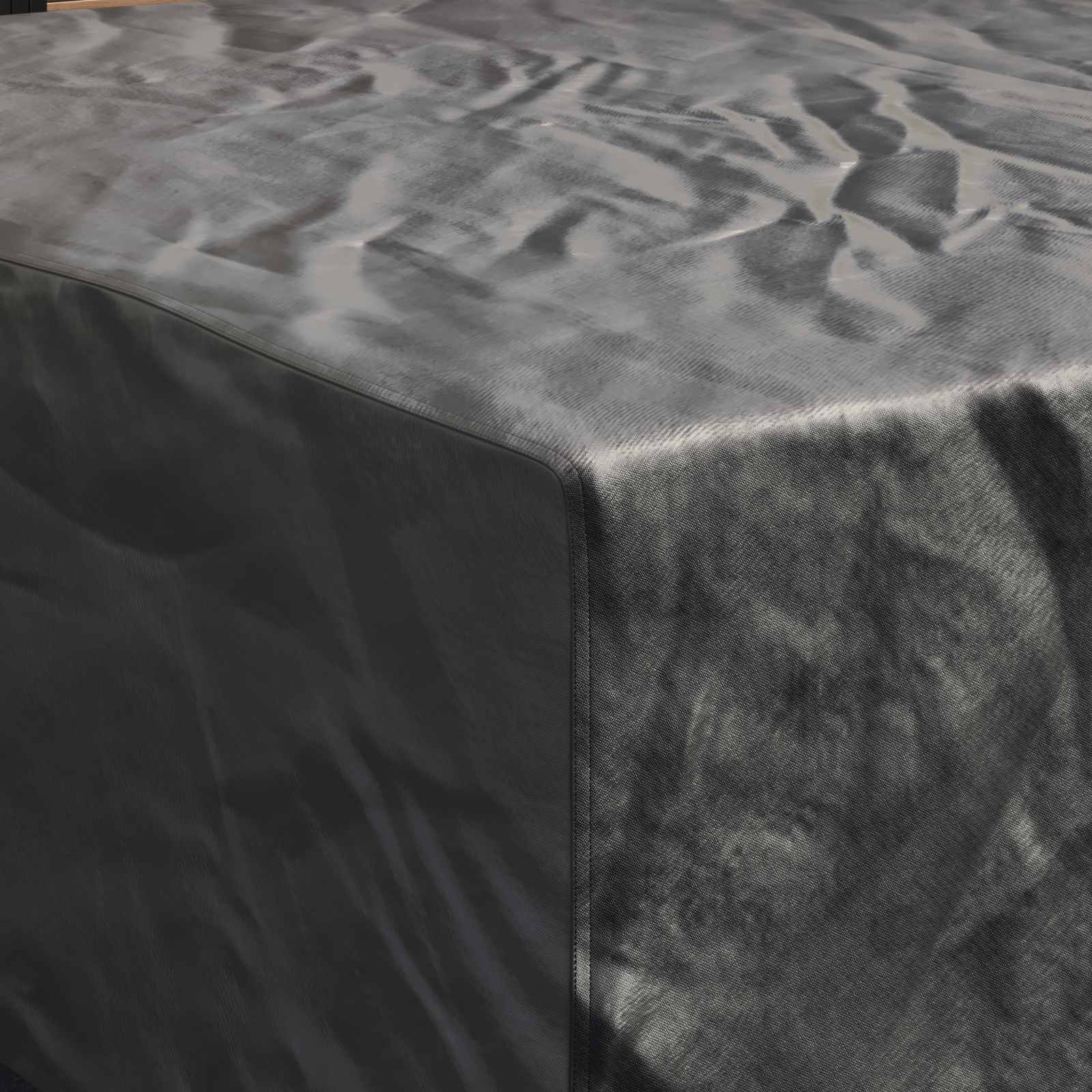 Κάλυμμα επίπλων Μονόχρωμο Μαύρο 220 x 220 x 70 εκ. 600D