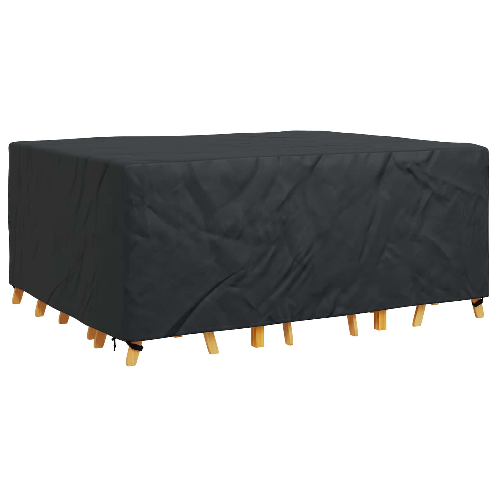 Κάλυμμα επίπλων Μονόχρωμο Μαύρο 220 x 190 x 85 εκ. 600D