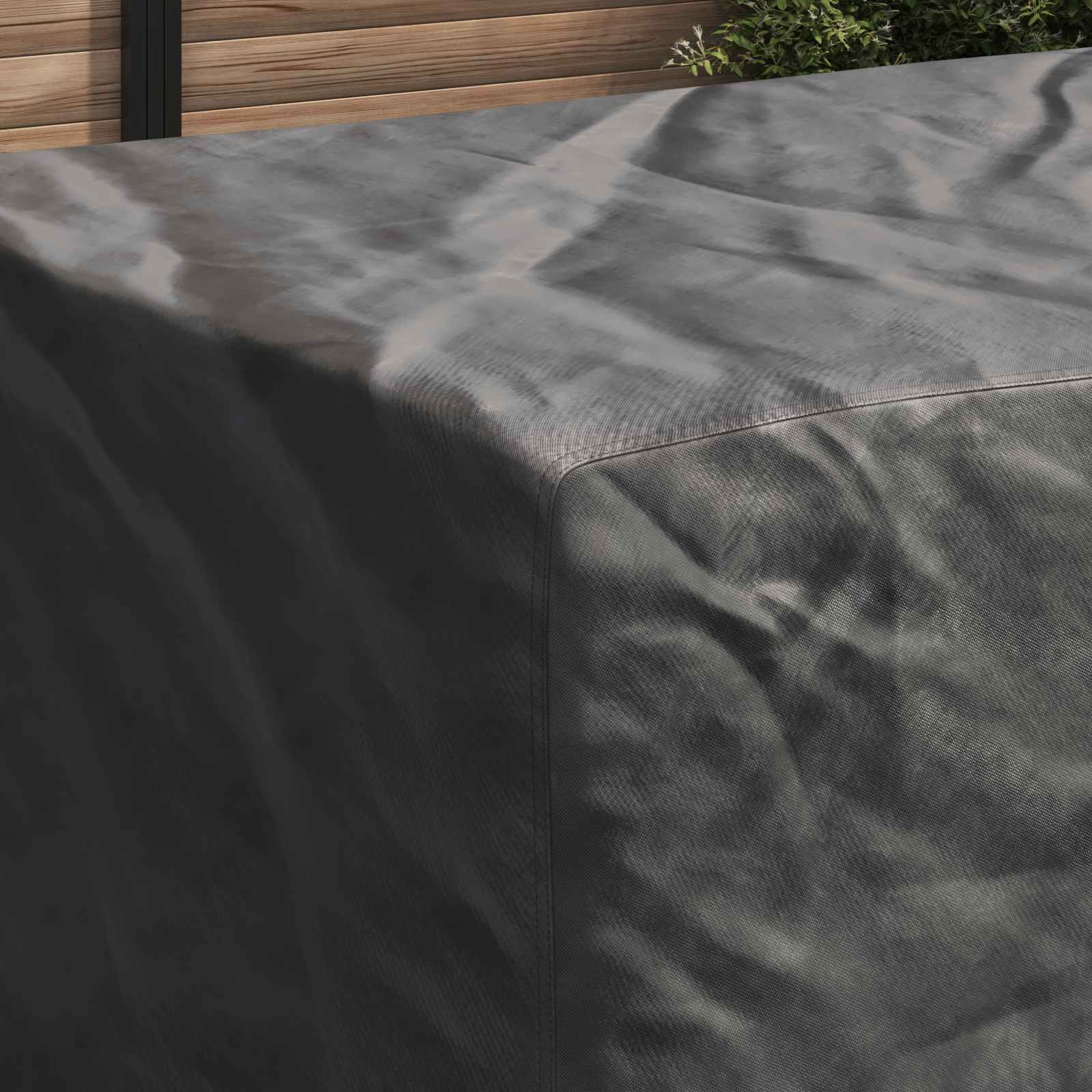 Κάλυμμα επίπλων Μονόχρωμο Μαύρο 240 x 110 x 70 εκ. 420D
