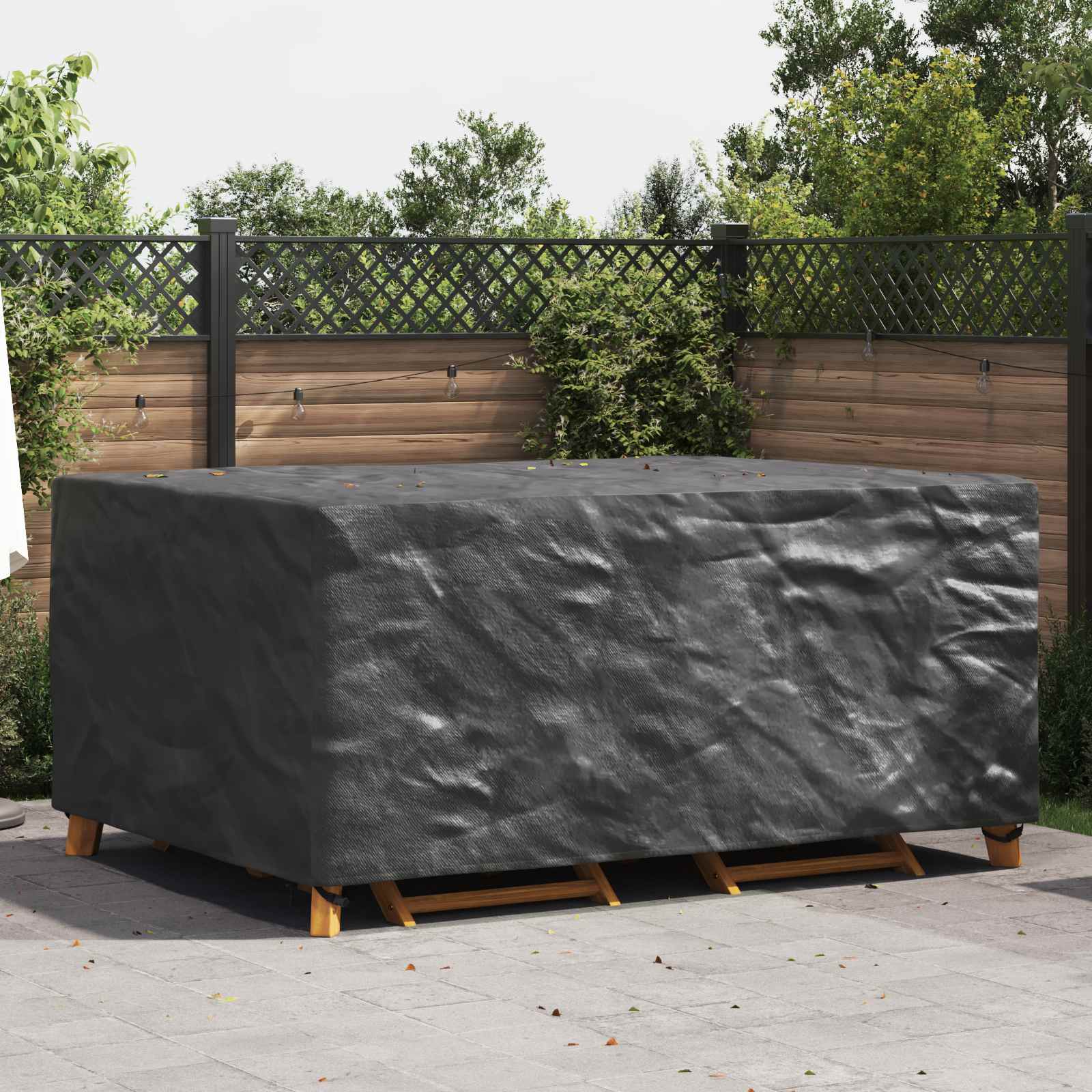 Κάλυμμα επίπλων Μονόχρωμο Μαύρο 240 x 180 x 100 εκ. 210D - Pakobazaar