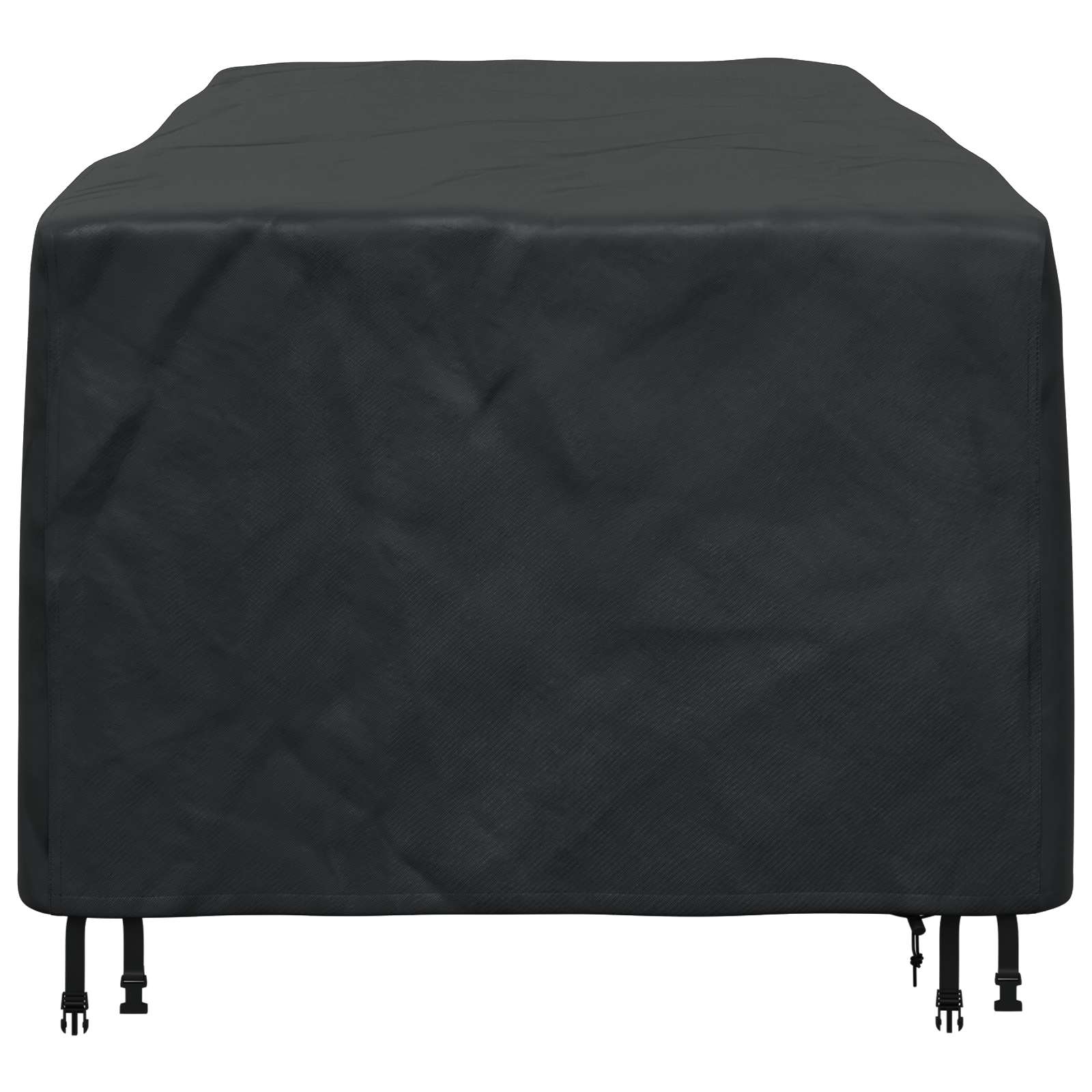 Κάλυμμα επίπλων Μονόχρωμο Μαύρο 270 x 110 x 70 εκ. 600D