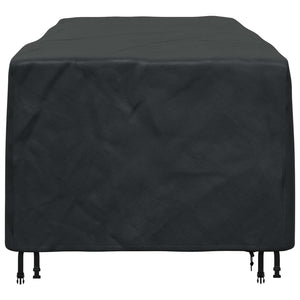 Κάλυμμα επίπλων Μονόχρωμο Μαύρο 270 x 110 x 70 εκ. 600D