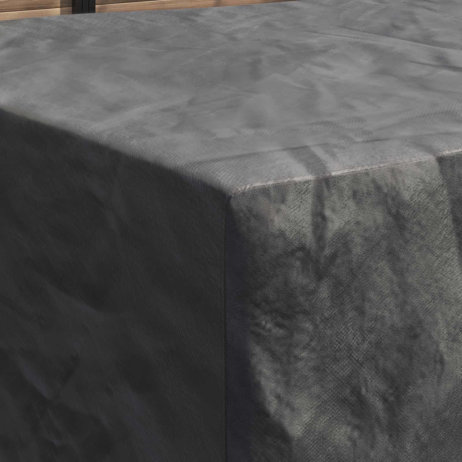 Κάλυμμα επίπλων Μονόχρωμο Μαύρο 270 x 180 x 90 εκ. 210D - Pakobazaar