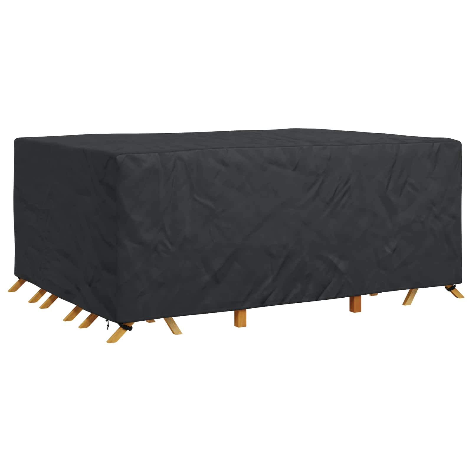 Κάλυμμα επίπλων Μονόχρωμο Μαύρο 270 x 180 x 90 εκ. 210D - Pakobazaar