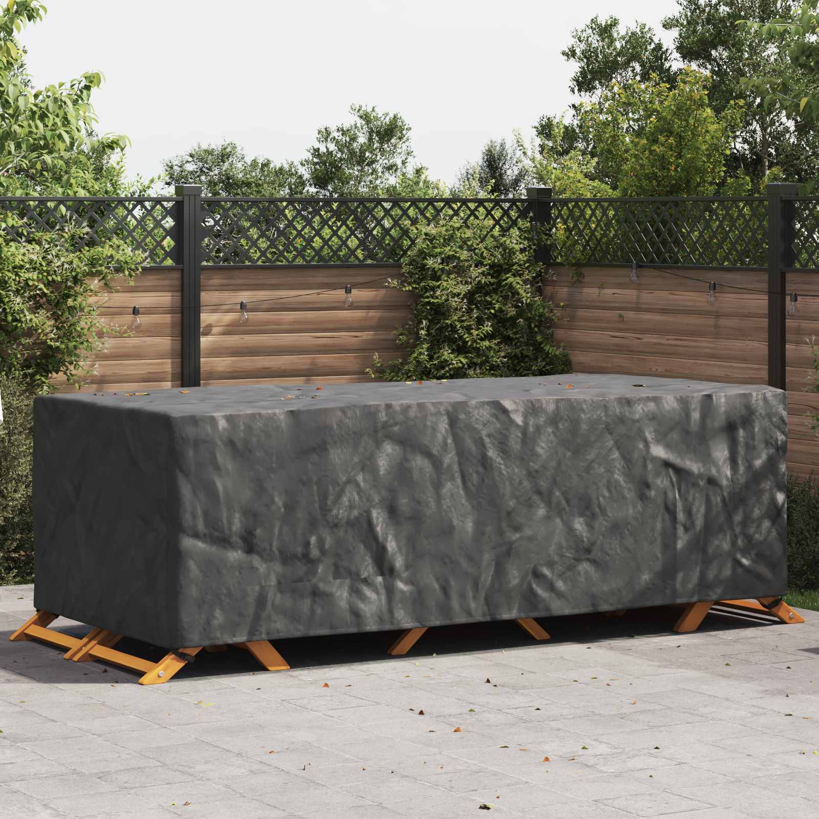Κάλυμμα επίπλων Μονόχρωμο Μαύρο 300 x 110 x 70 εκ. 420D - Pakobazaar