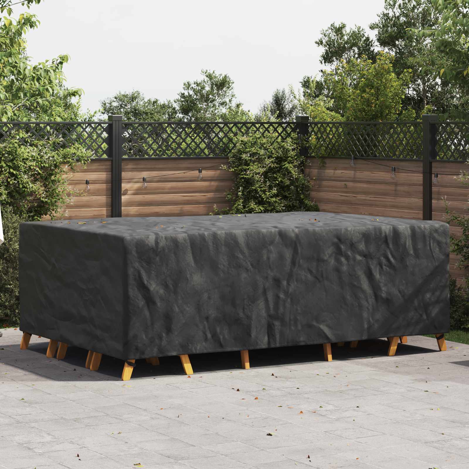 Κάλυμμα επίπλων Μονόχρωμο Μαύρο 300 x 200 x 90 cm 600D
