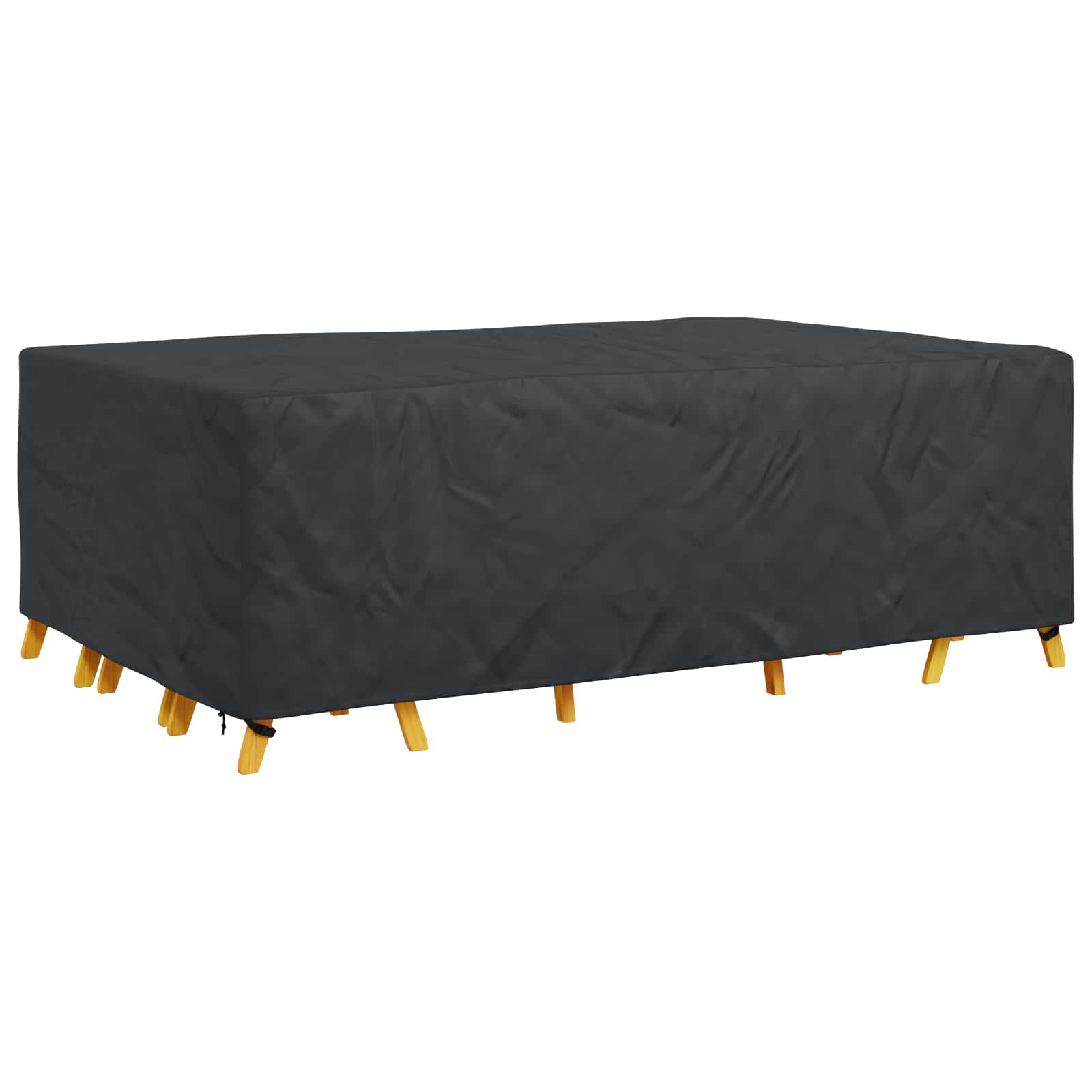 Κάλυμμα επίπλων Μονόχρωμο Μαύρο 300 x 200 x 90 cm 600D