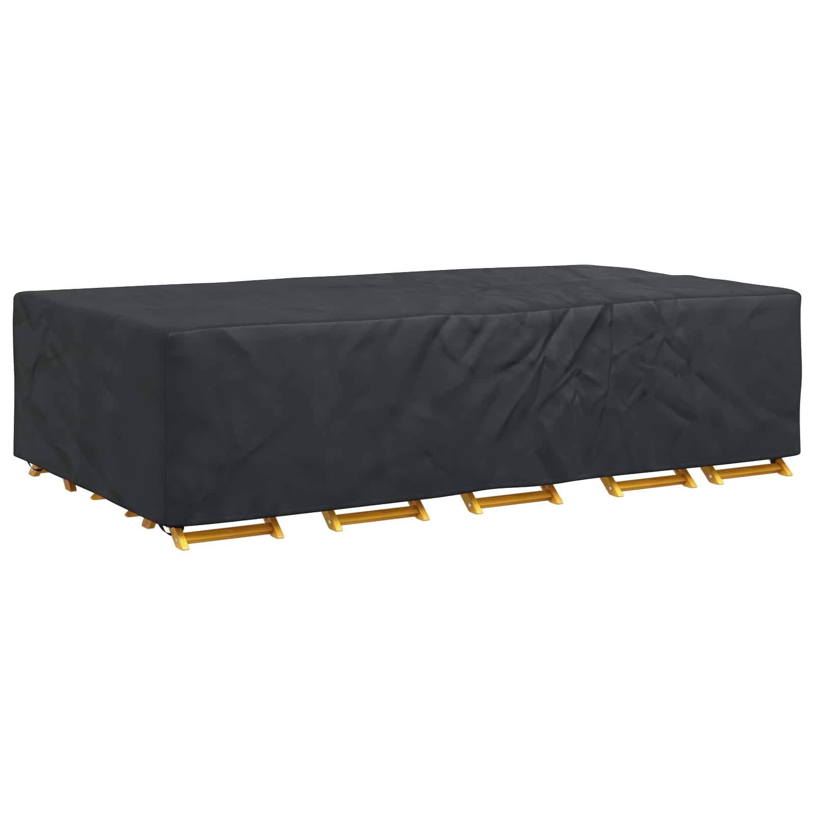 Κάλυμμα επίπλων Μονόχρωμο Μαύρο 305 x 190 x 85 εκ. 420D - Pakobazaar