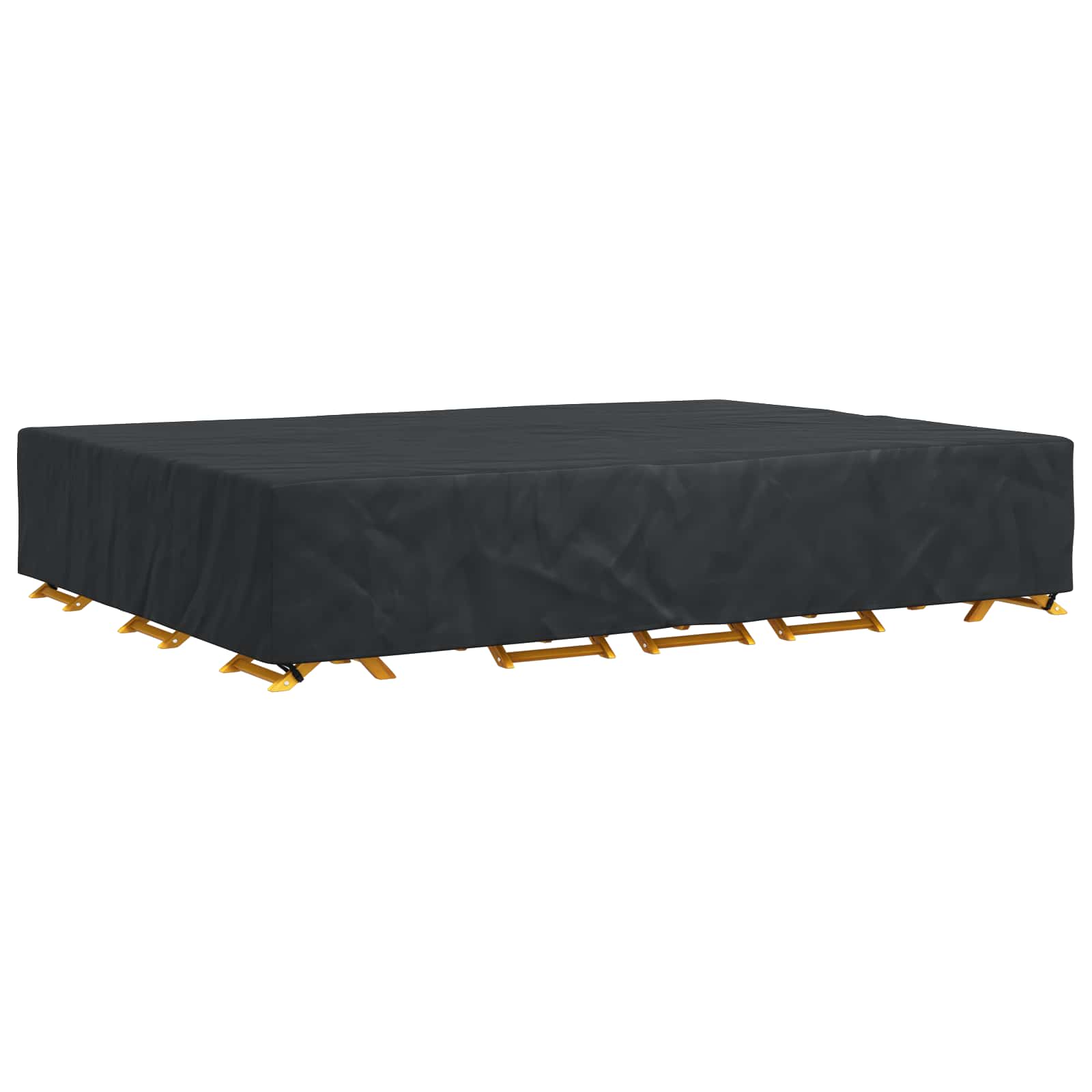 Κάλυμμα επίπλων Μονόχρωμο Μαύρο 400 x 300 x 70 cm 600D