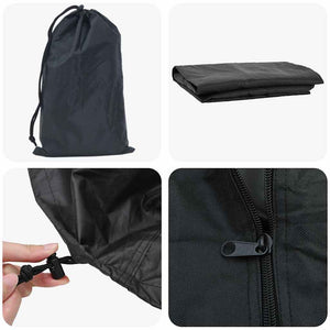 Κάλυμμα για ξυλιέρα 61 x 122 x 106 εκ. Ύφασμα 420D Oxford Μαύρο