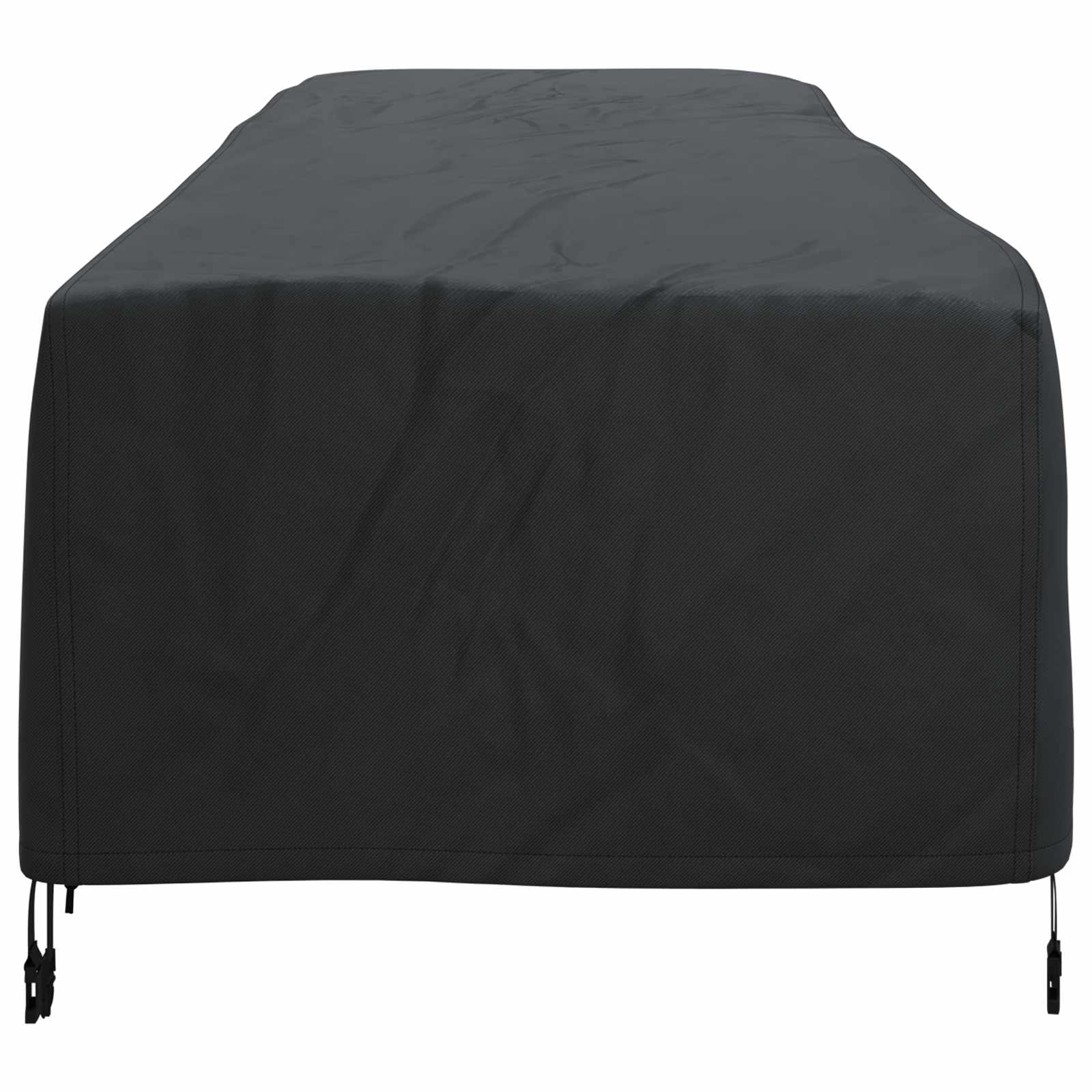 Κάλυμμα Ξαπλώστρας Μονόχρωμο Μαύρο 74 x 210 x 40 εκ. ύφασμα