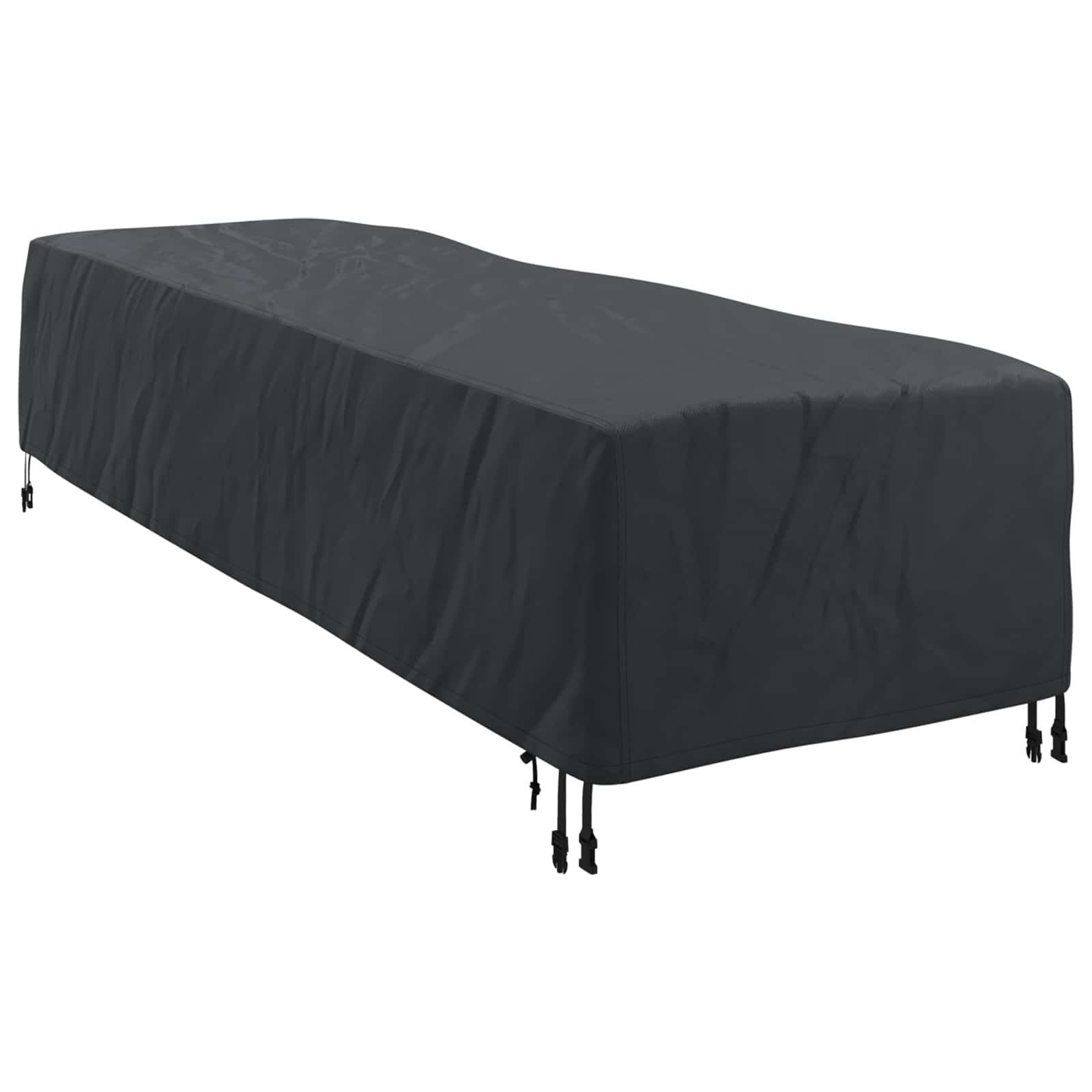 Κάλυμμα Ξαπλώστρας Μονόχρωμο Μαύρο 74 x 210 x 40 εκ. ύφασμα