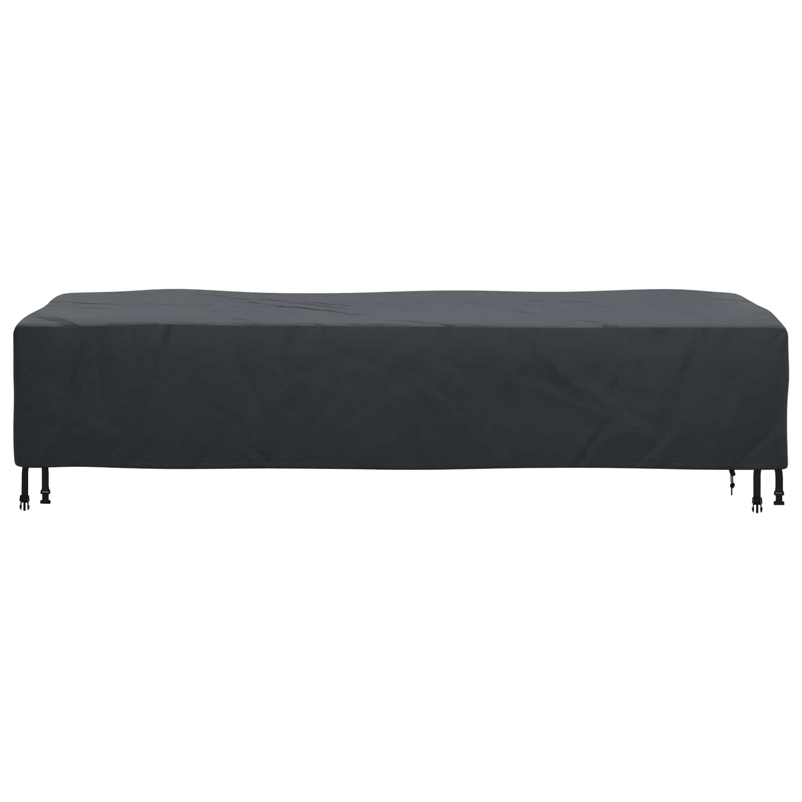 Κάλυμμα Ξαπλώστρας Μονόχρωμο Μαύρο 74 x 210 x 40 εκ. ύφασμα