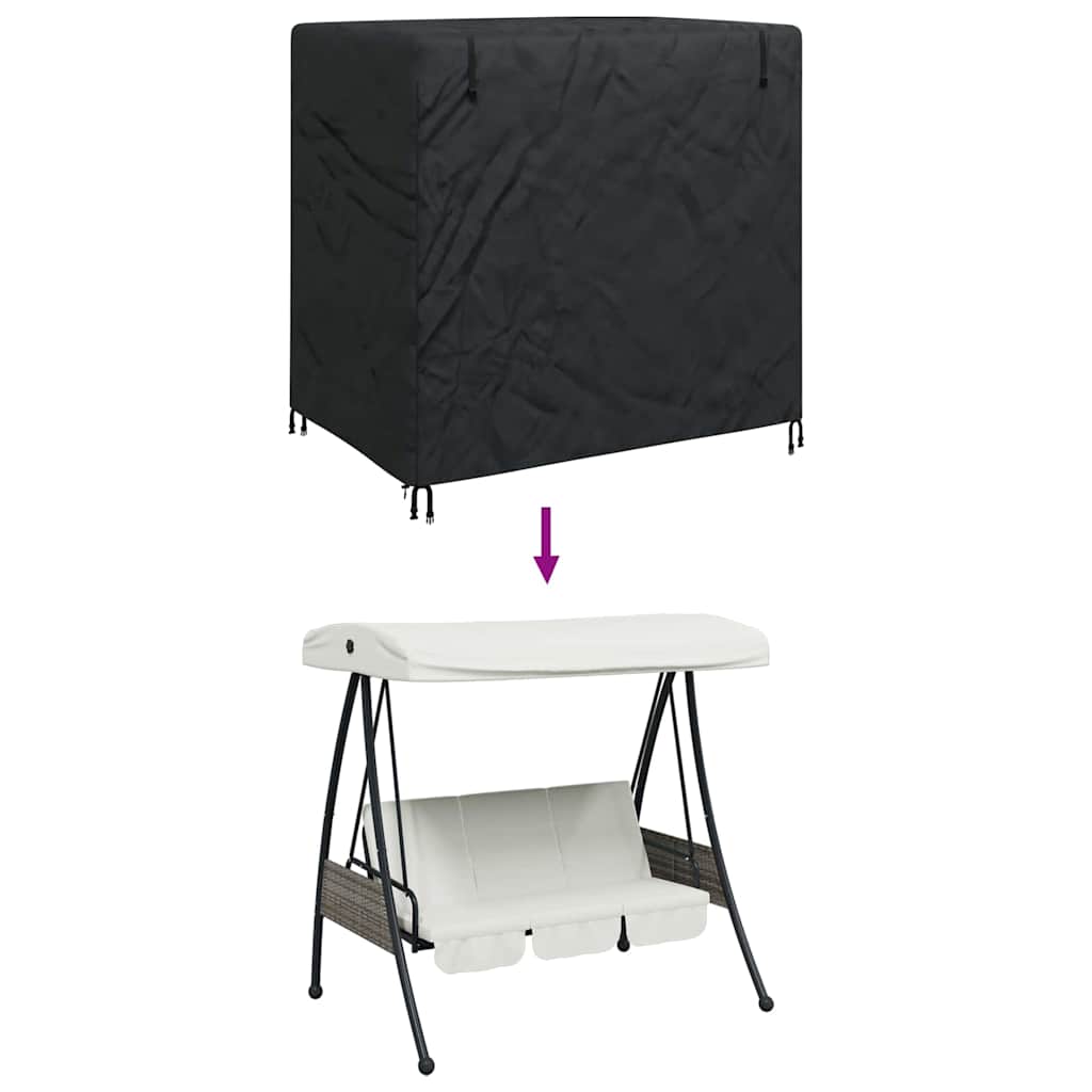 Κάλυμμα για κούνια εξωτερικού χώρου Μαύρο - Pakobazaar