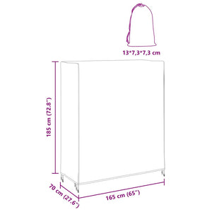Κάλυμμα Τραπέζης Πινγκ Πονγκ 165 x 70 x 185 εκ ύφασμα Αδιάβροχο