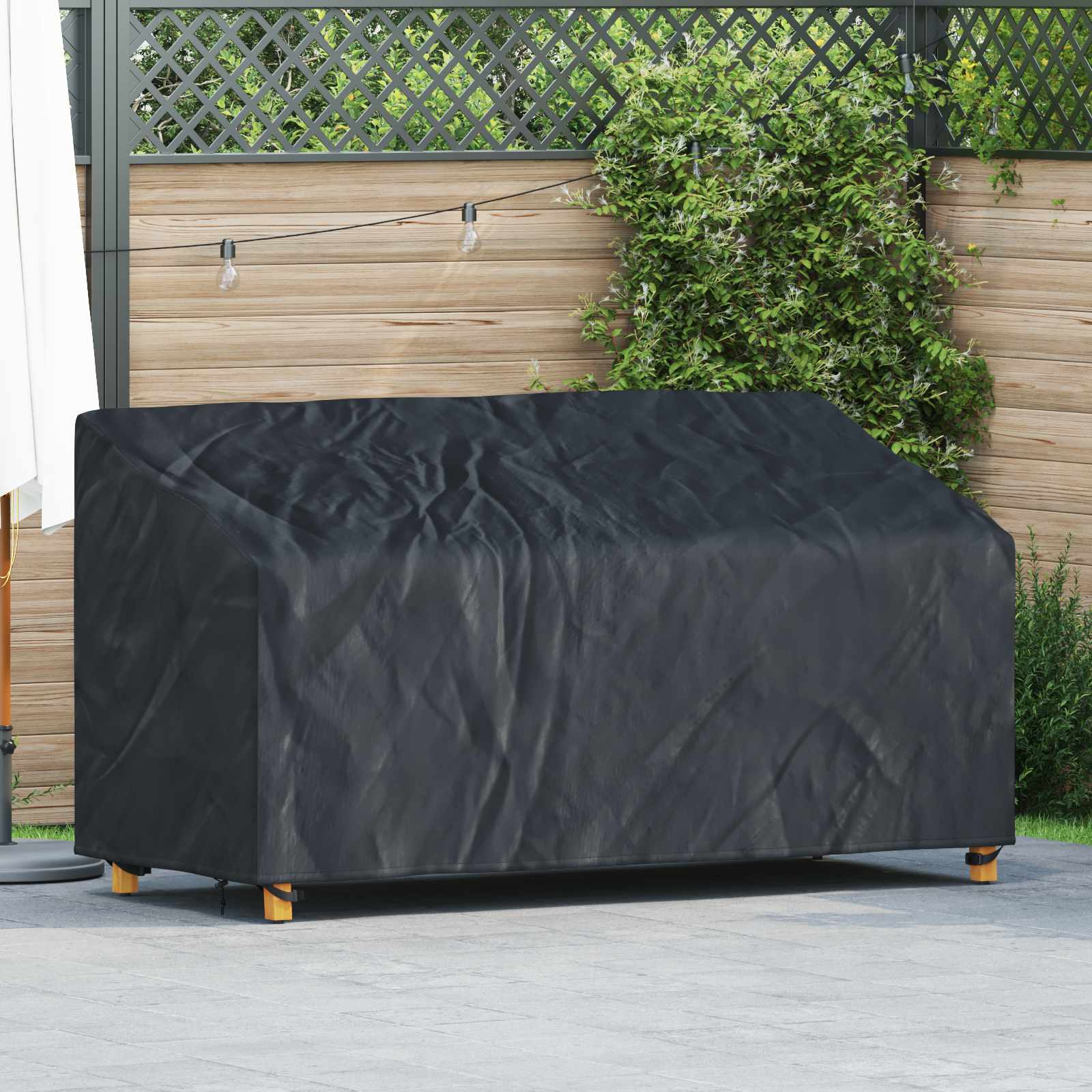 Κάλυμμα Παγκάκι Κήπου 175 x 85 x 65 / 94 εκ Ύφασμα Oxford 210D