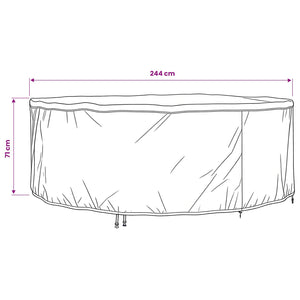 Κάλυμμα επίπλων 244 x 244 x 71 εκ. Υφασμα Oxford 420D Γύρος