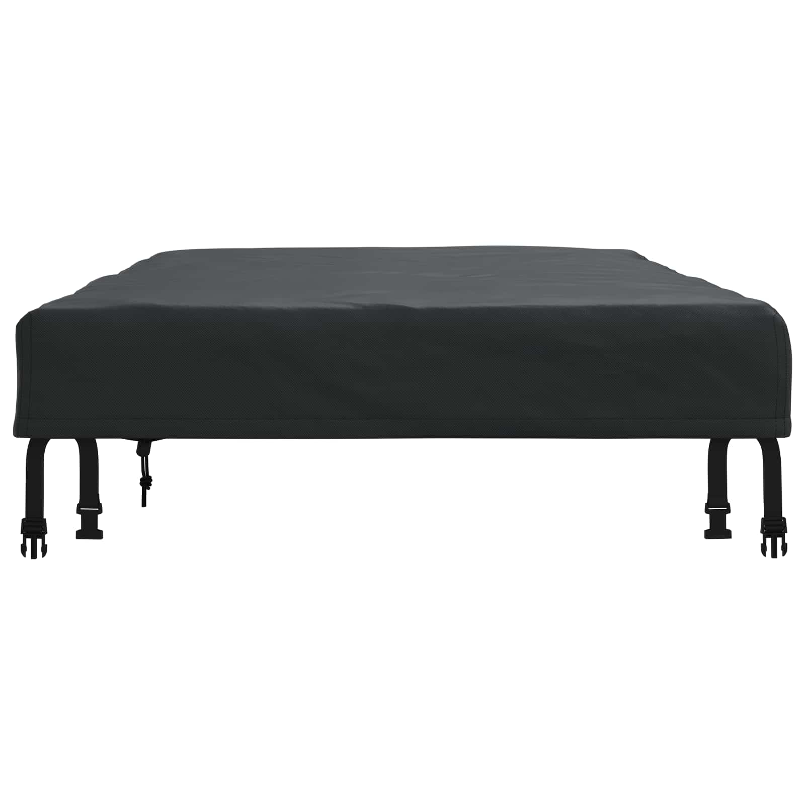 Κάλυμμα Τραπέζι Μονόχρωμο Μαύρο 122 x 72 x 15 εκ. ύφασμα - Pakobazaar