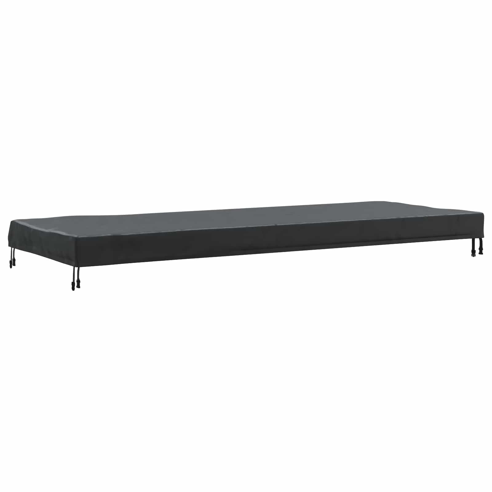 Κάλυμμα Τραπέζι Μονόχρωμο Μαύρο 242 x 102 x 15 εκ. ύφασμα - Pakobazaar