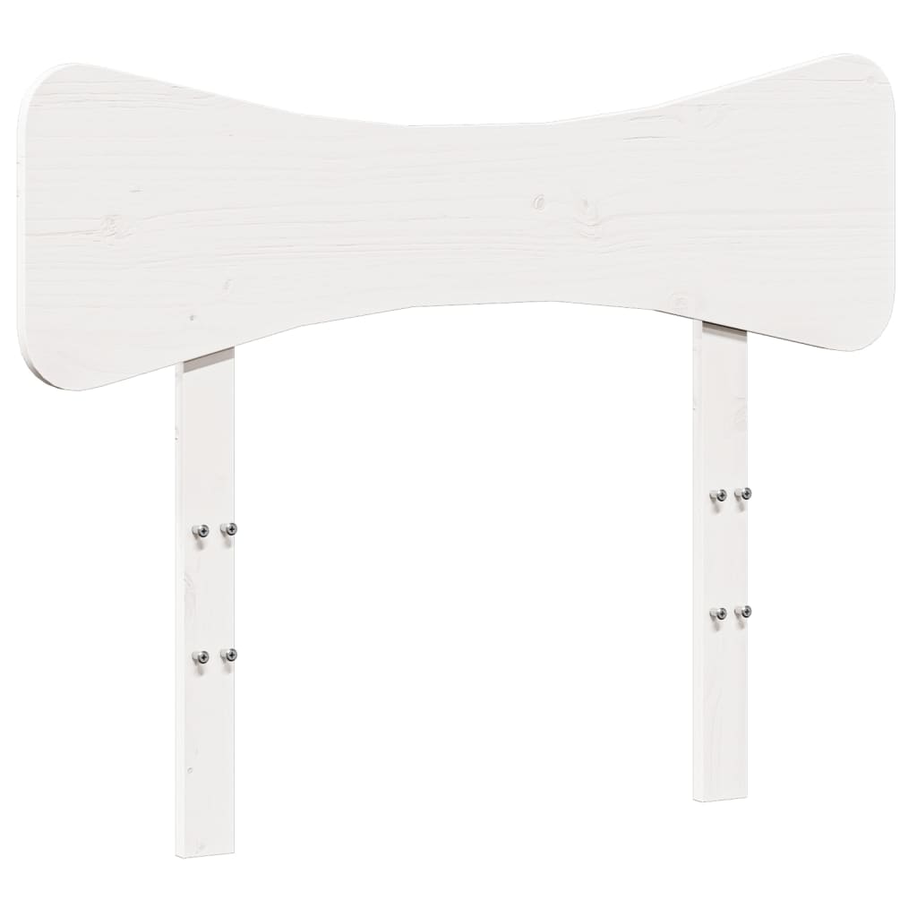 Σκελετός Κρεβ. Χωρίς Στρώμα Λευκό 90x200 εκ Μασίφ Πεύκο