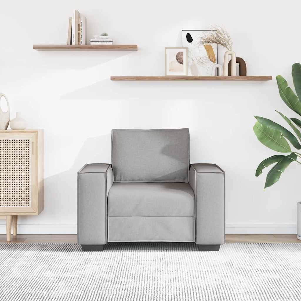 Καναπές-Καρέκλα Cloud Γκρι 100x78x84 εκ. από Ύφασμα - Pakobazaar