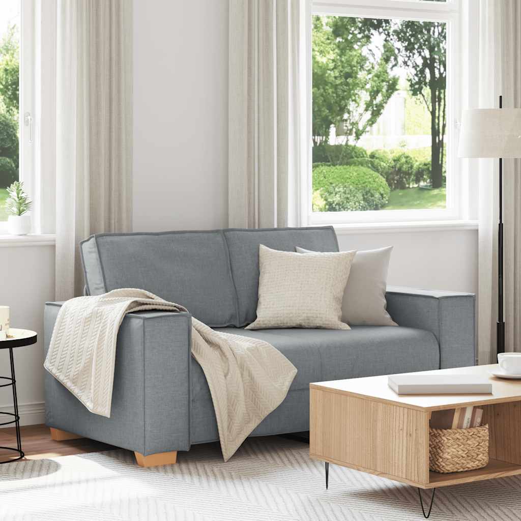 Διθέσιος Καναπές Ανοιχτό Γκρι 160x78x84 εκ. από Ύφασμα - Pakobazaar