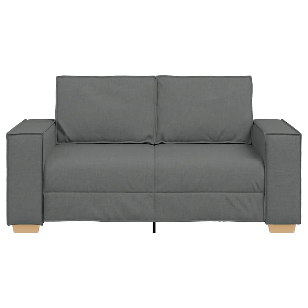 Διθέσιος Καναπές Σκούρο Γκρι 160x78x84 εκ. Υφασμάτινος - Pakobazaar