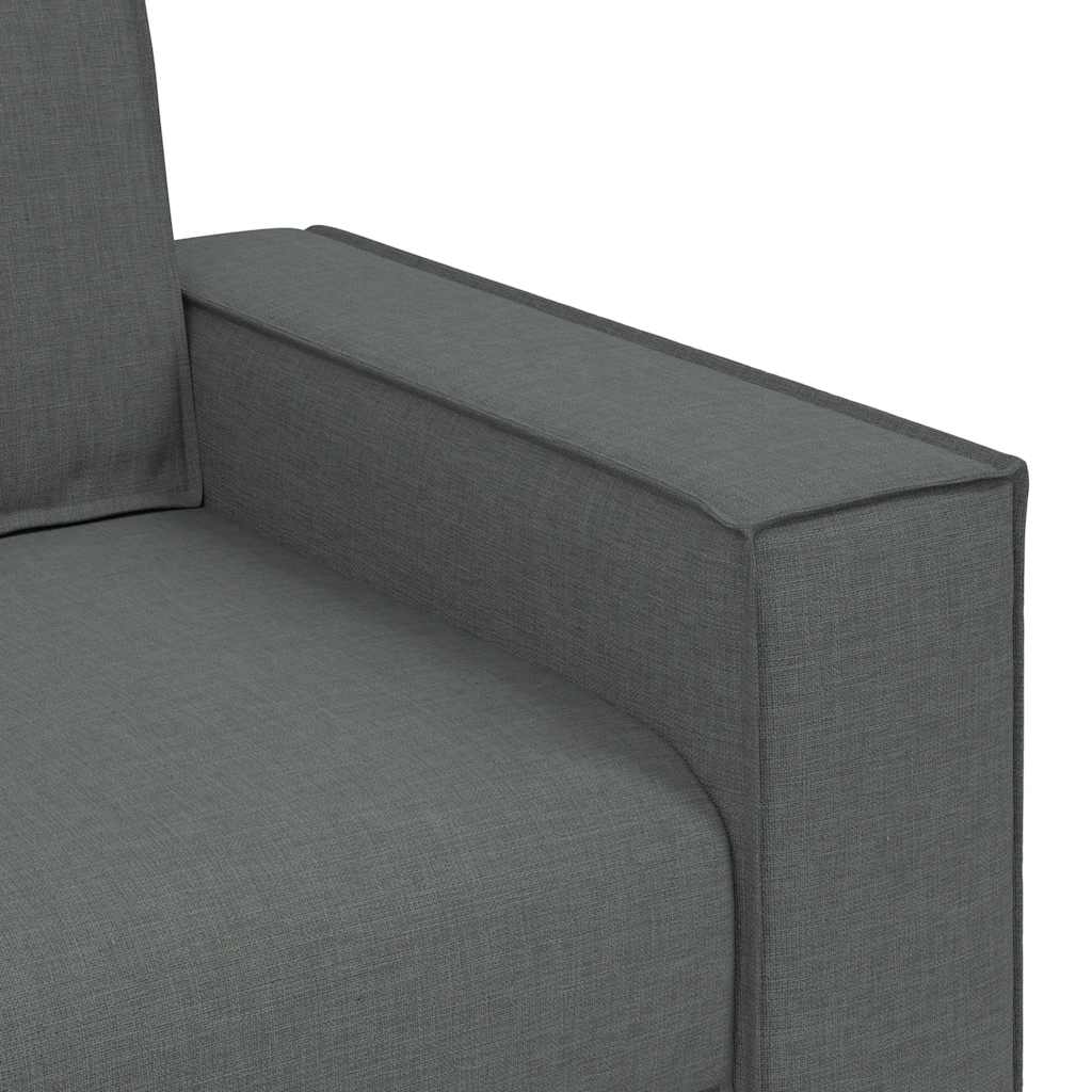 Διθέσιος Καναπές Σκούρο Γκρι 160x78x84 εκ. Υφασμάτινος - Pakobazaar
