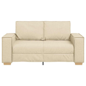 Διθέσιος Καναπές 160x78x84 εκ. από Ύφασμα, Μπεζ - Pakobazaar