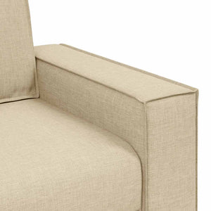 Διθέσιος Καναπές 160x78x84 εκ. από Ύφασμα, Μπεζ - Pakobazaar
