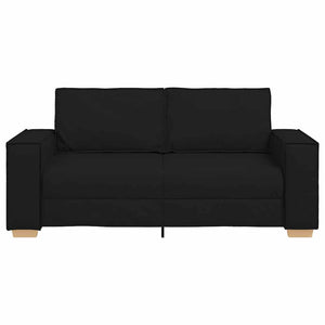 Διθέσιος Καναπές Μαύρος 180x78x84 εκ. από Ύφασμα - Pakobazaar