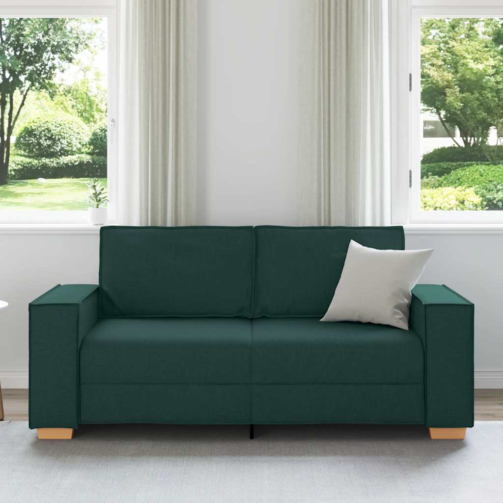 Διθέσιος Καναπές Σκούρο Πράσινο 180x78x84 εκ. Ύφασμα - Pakobazaar