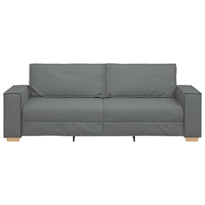 Τριθέσιος Καναπές Σκούρο Γκρι 220x78x84 εκ. Υφασμάτινος - Pakobazaar