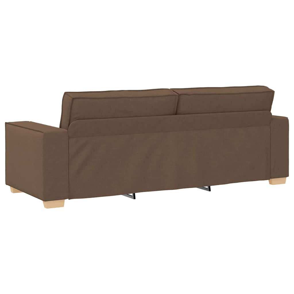 3-Θέσιος καναπές Καφέ 220 cm ύφασμα
