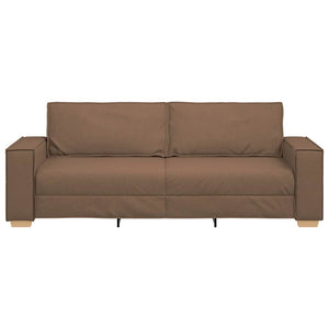 3-Θέσιος καναπές Καφέ 220 cm ύφασμα
