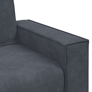 Διθέσιος Καναπές Σκούρο Γκρι 160x78x84 εκ. Βελούδο - Pakobazaar