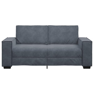 Διθέσιος Καναπές Σκούρο Γκρι 180x78x84 εκ. Βελούδο - Pakobazaar