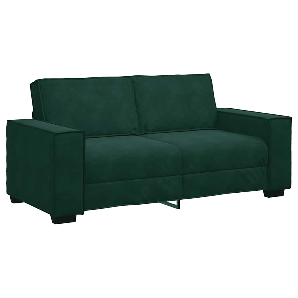 Διθέσιος Καναπές Σκούρο Πράσινο 180x78x84 εκ. Βελούδο - Pakobazaar