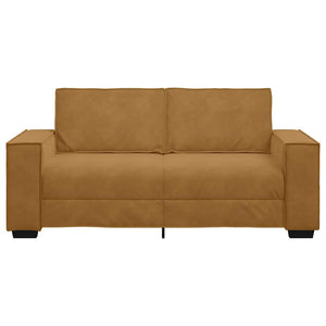 Διθέσιος Καναπές Καφέ Βελούδινος 180x78x84 εκ. - Pakobazaar