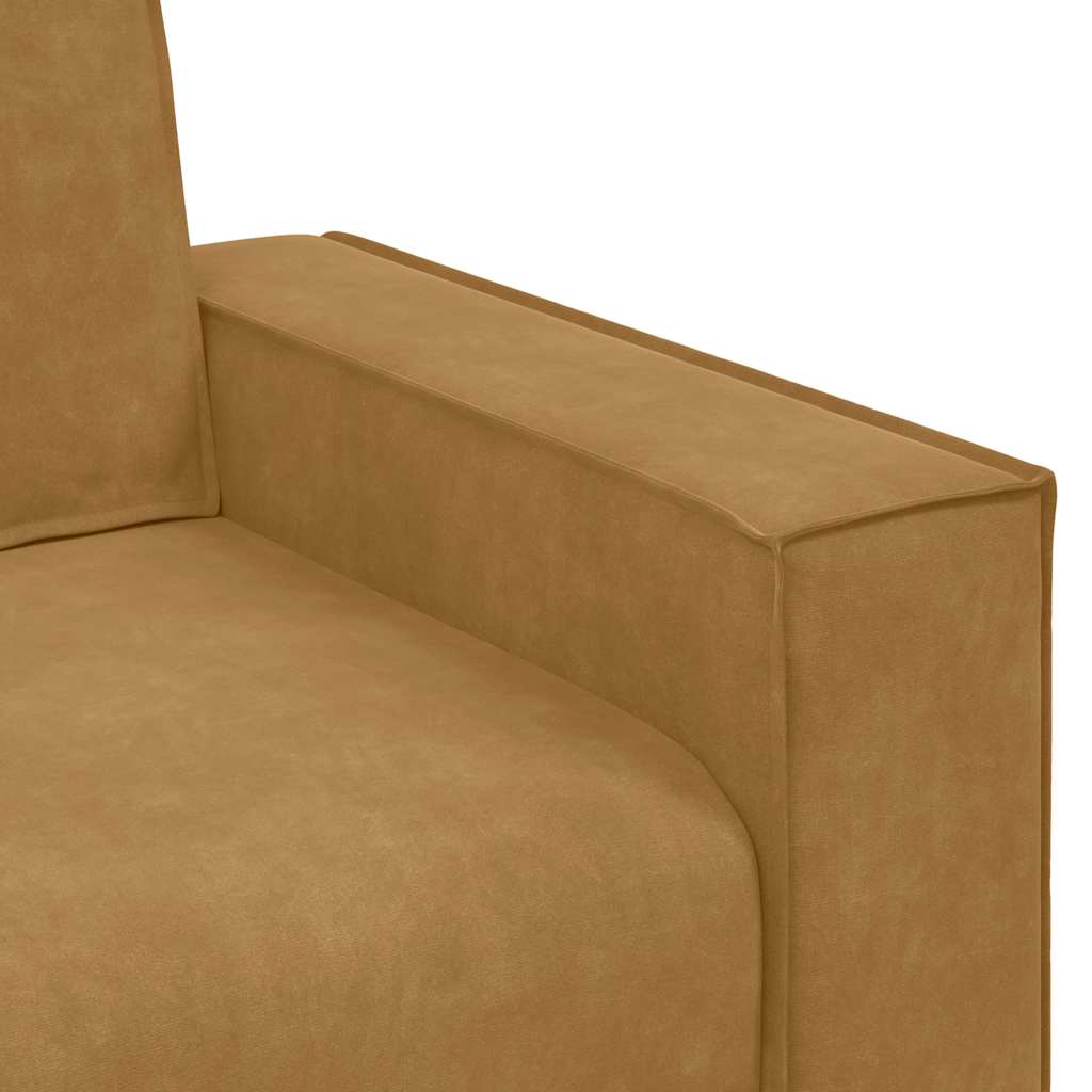 Διθέσιος Καναπές Καφέ Βελούδινος 180x78x84 εκ. - Pakobazaar
