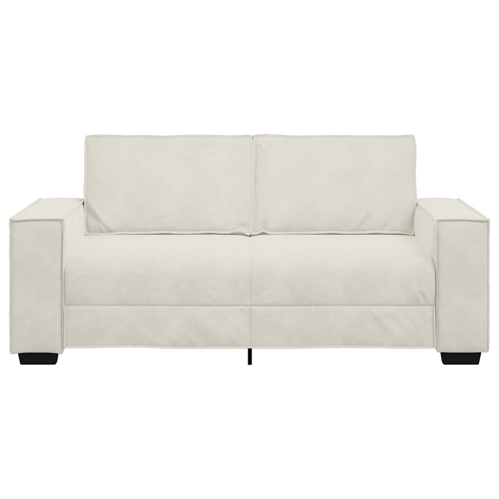 Διθέσιος Καναπές Κρεμ 180x78x84 εκ. Βελούδο - Pakobazaar