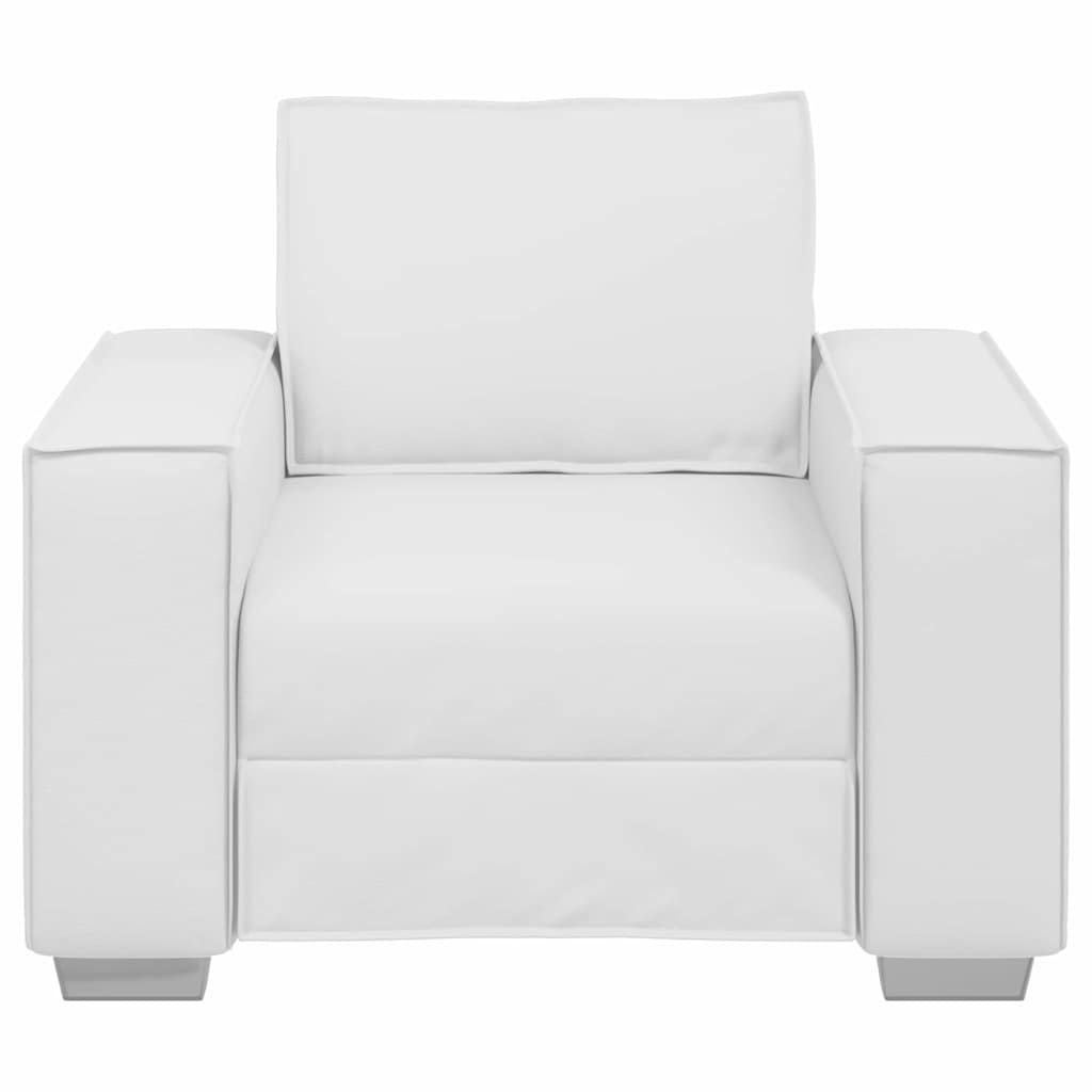 Καναπές Λευκό 100 x 80 x 84 εκ ύφασμα - Pakobazaar