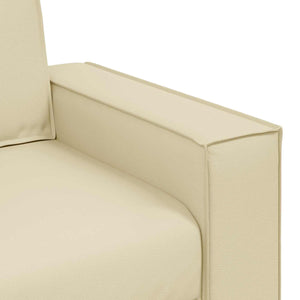 Καναπές Κρεμ 160 x 80 x 84 εκ ύφασμα - Pakobazaar
