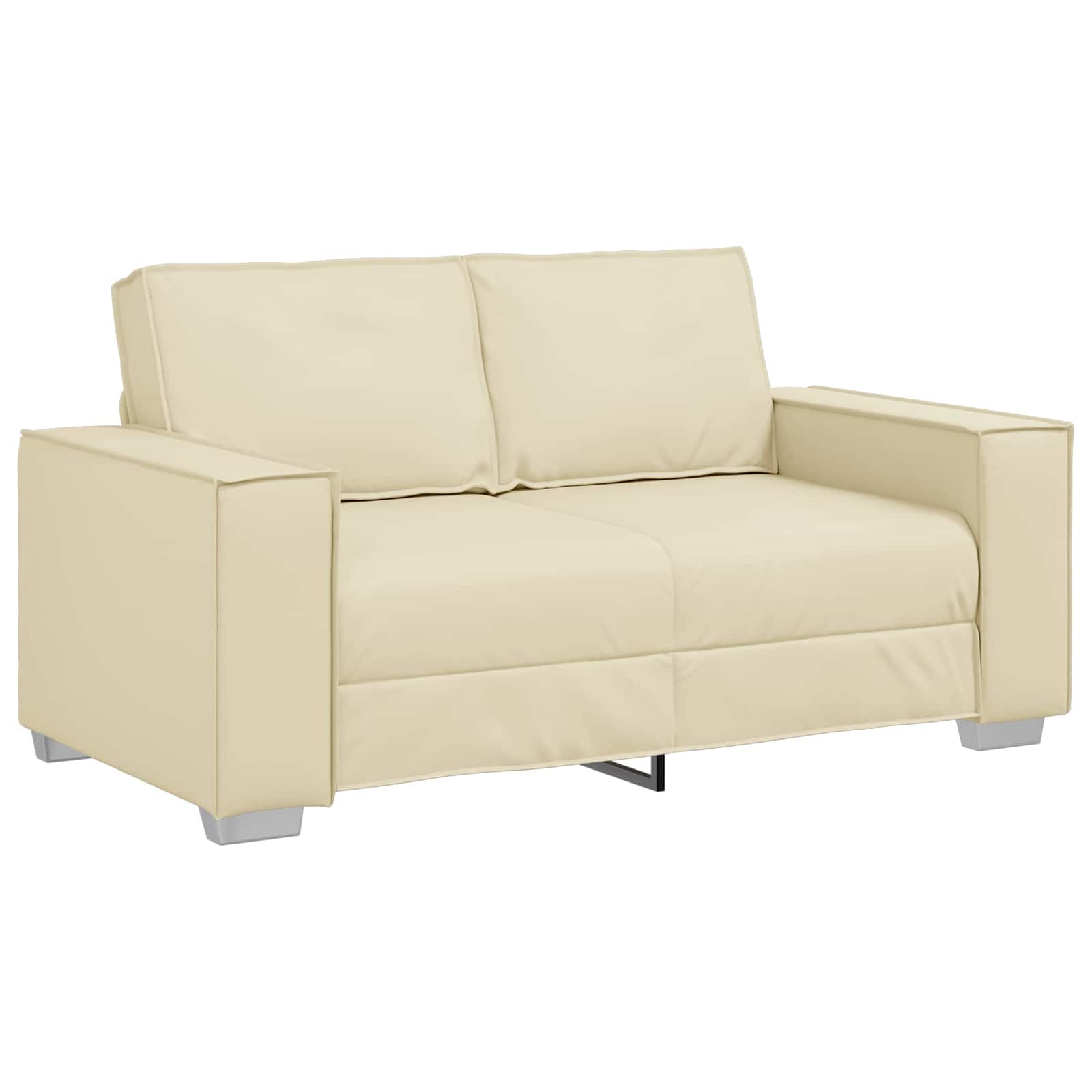 Καναπές Κρεμ 160 x 80 x 84 εκ ύφασμα - Pakobazaar