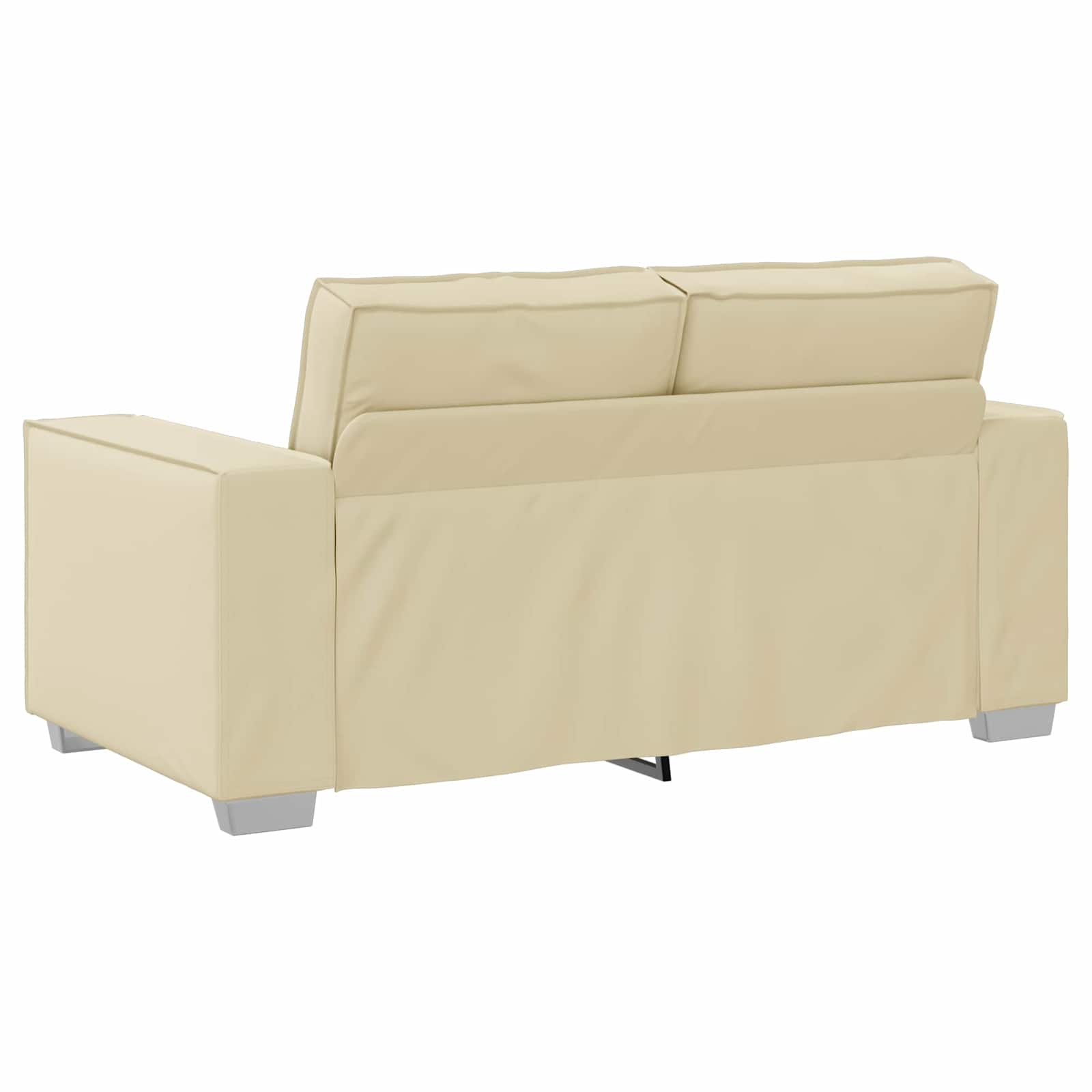 Καναπές Κρεμ 160 x 80 x 84 εκ ύφασμα - Pakobazaar