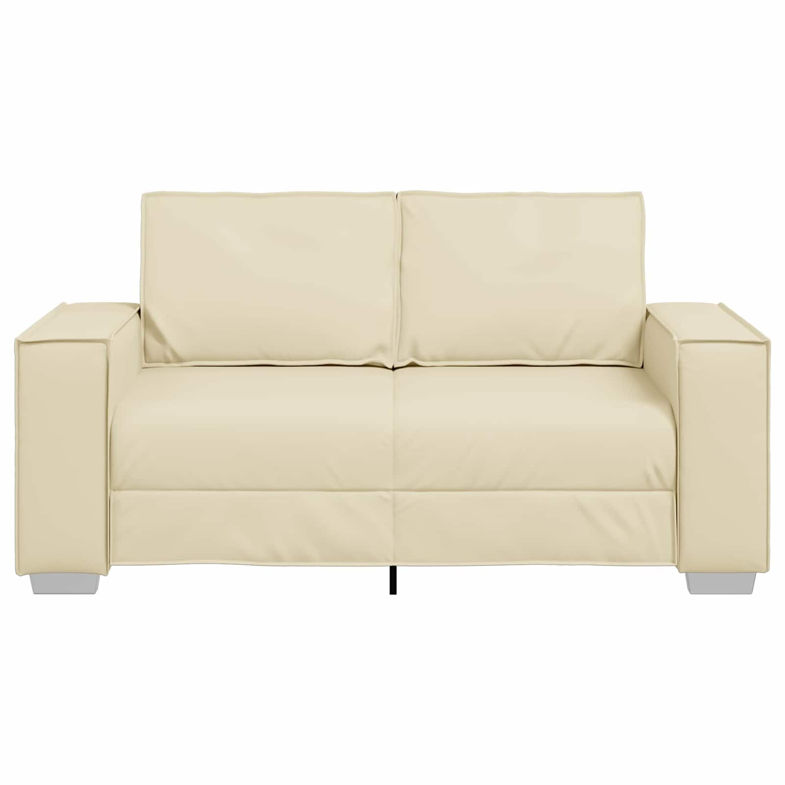 Καναπές Κρεμ 160 x 80 x 84 εκ ύφασμα - Pakobazaar