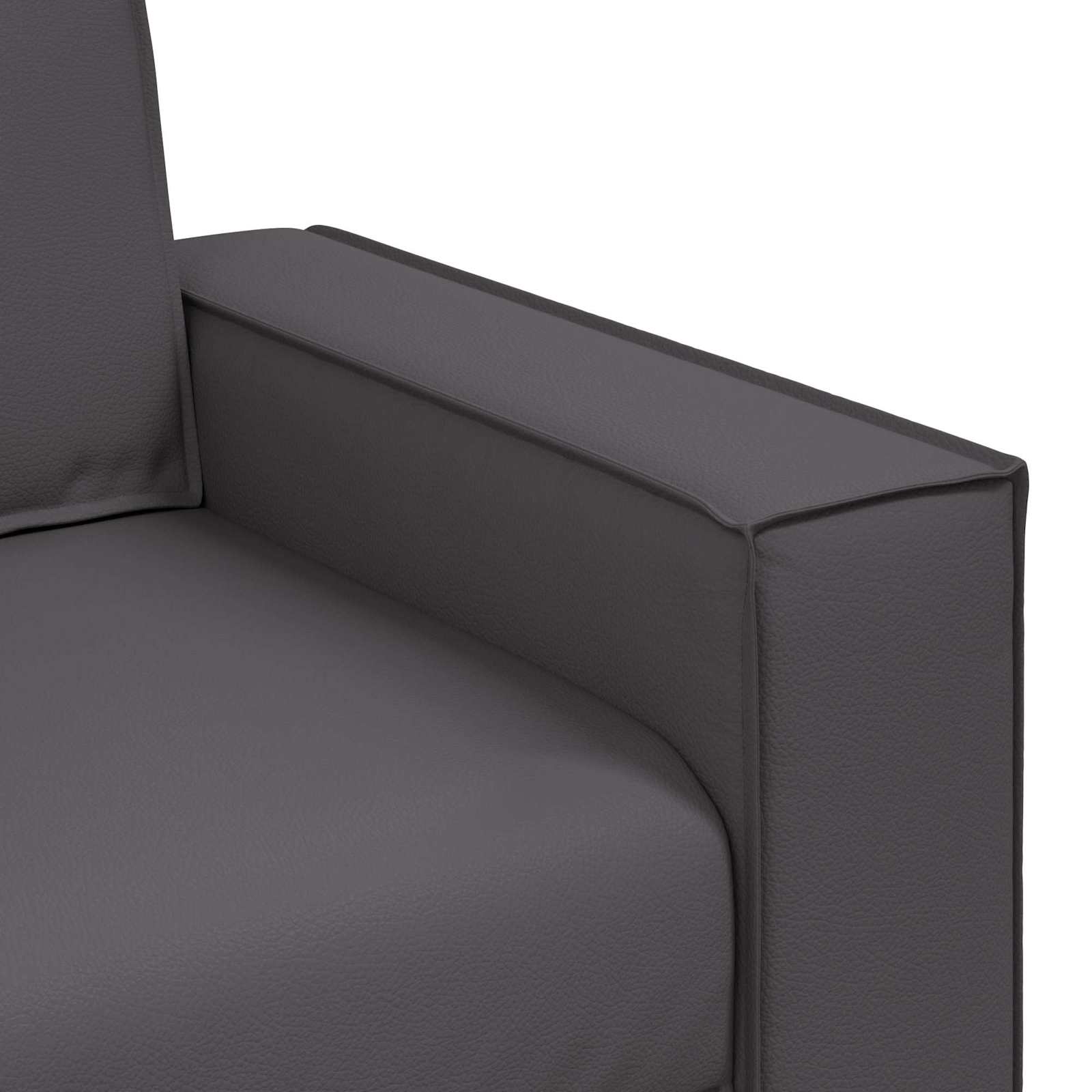 Καναπές Γκρι 160 x 80 x 84 εκ ύφασμα - Pakobazaar