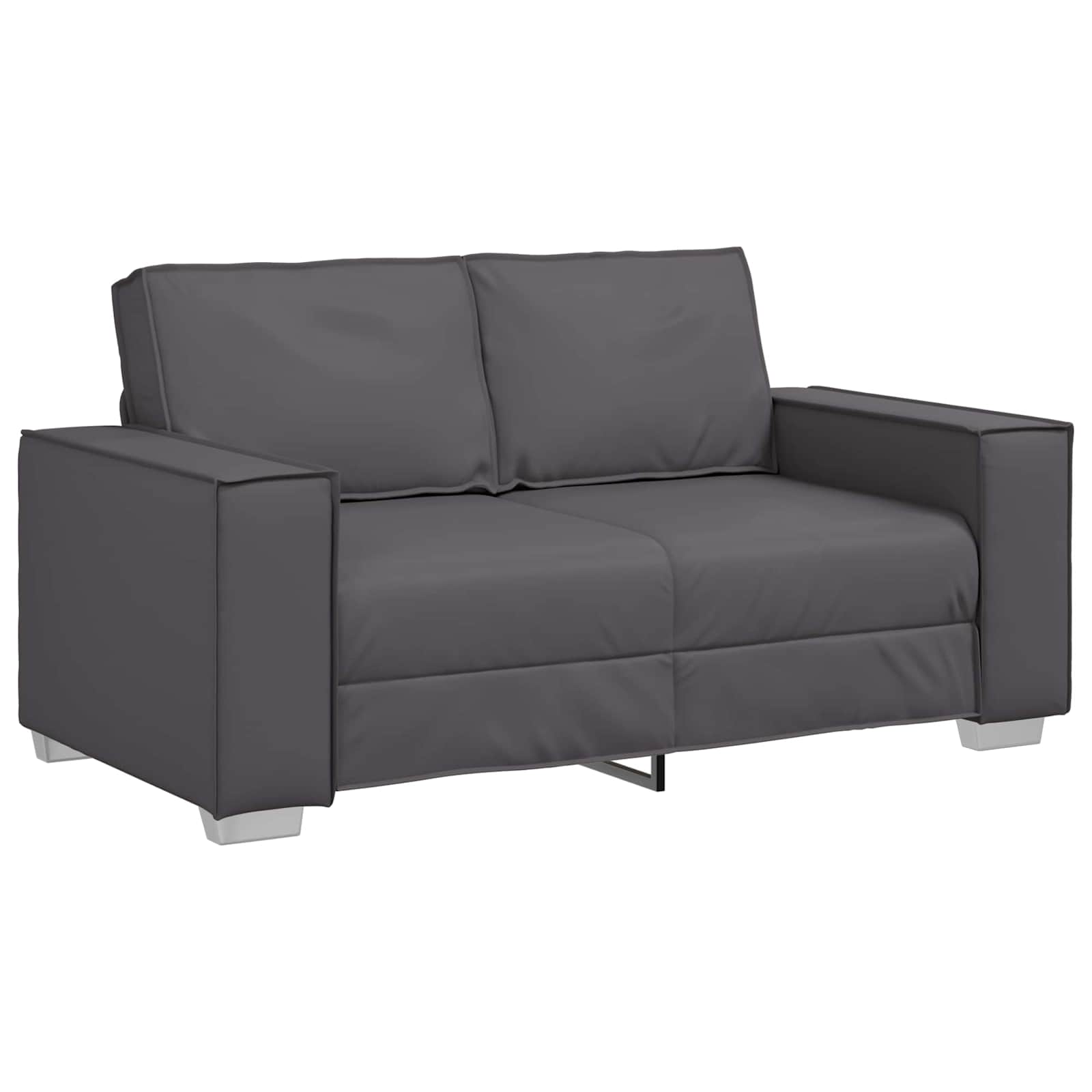 Καναπές Γκρι 160 x 80 x 84 εκ ύφασμα - Pakobazaar