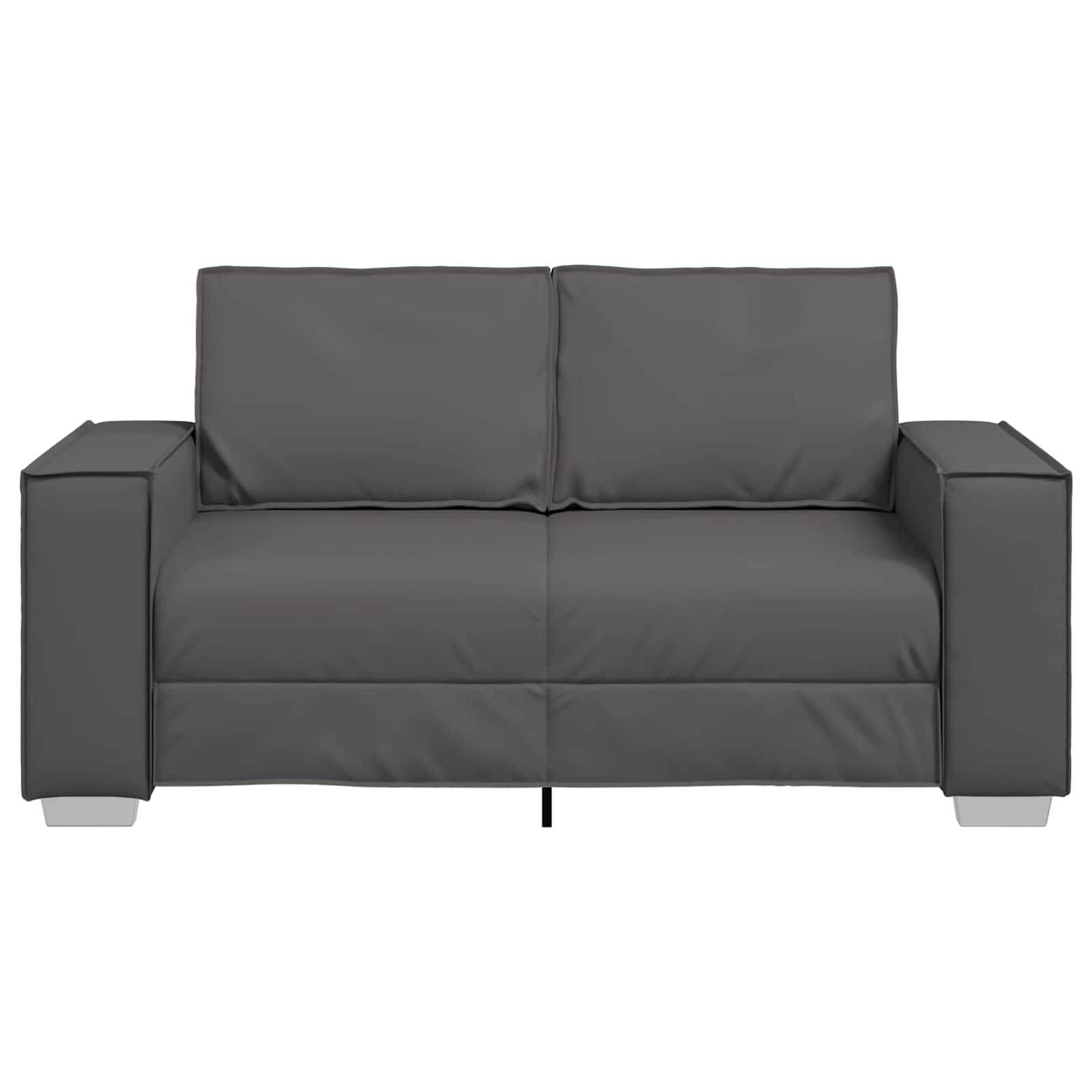 Καναπές Γκρι 160 x 80 x 84 εκ ύφασμα - Pakobazaar