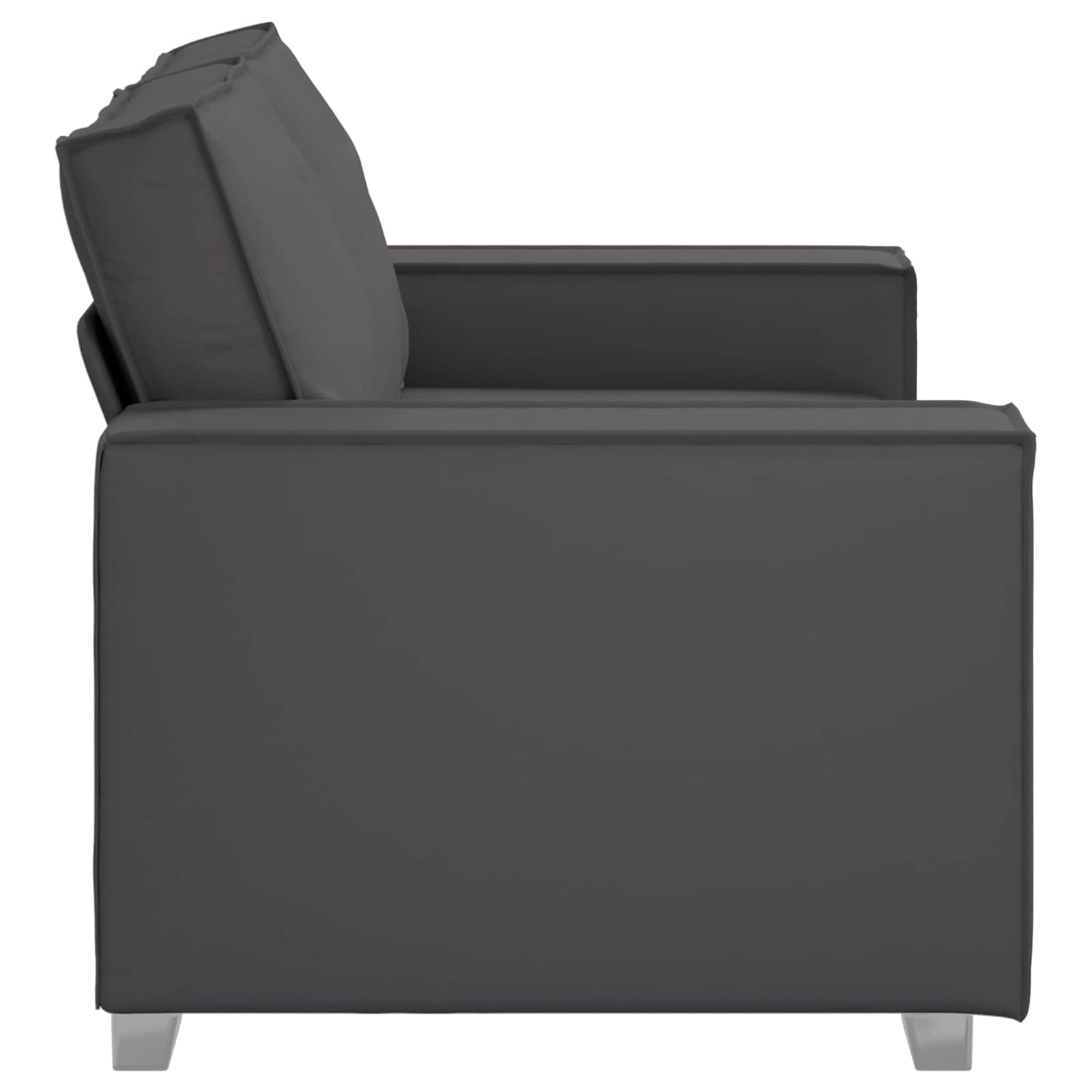 Καναπές Γκρι 160 x 80 x 84 εκ ύφασμα - Pakobazaar